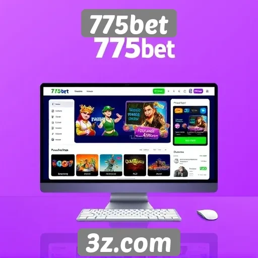 Interface e usabilidade do site 775bet
